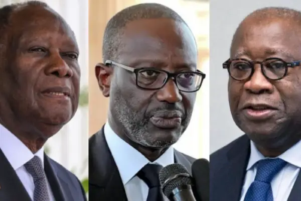 Alassane Ouatta Tidiane Thiam Et Laurent Gbagbo