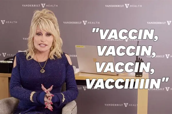 Dolly Parton Vaccinée